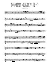 Moment musical N°3 de Franz Schubert
